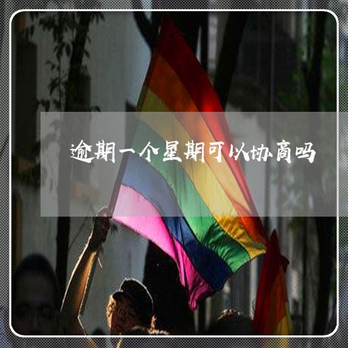 逾期一个星期可以协商吗