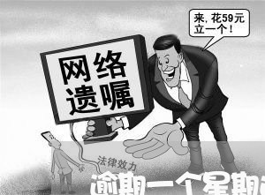 逾期一个星期还不上会怎样