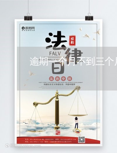 逾期一个月不到三个月