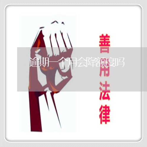 逾期一个月会降额度吗 逾期一个月会降额度吗