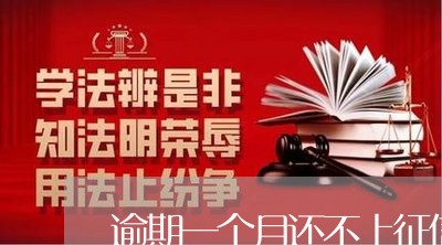 逾期一个月还不上征信的影响 逾期一个月还不上征信的影响