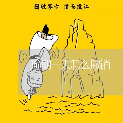 逾期一天怎么撤销