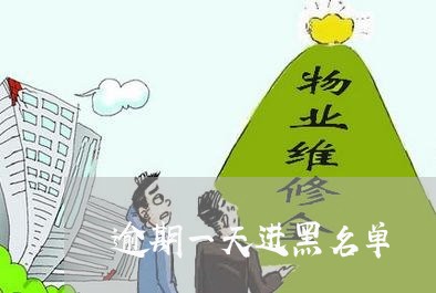 逾期一天进黑名单 逾期一天进黑名单