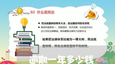 逾期一年多少钱