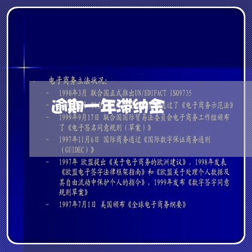逾期一年滞纳金 逾期一年滞纳金