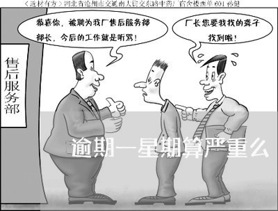 逾期一星期算严重么/2023030183804