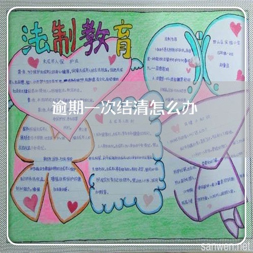 逾期一次结清怎么办