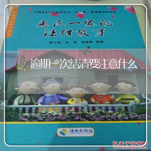 逾期一次结清要注意什么