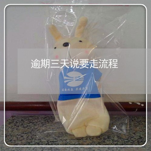 逾期三天说要走流程 逾期三天说要走流程