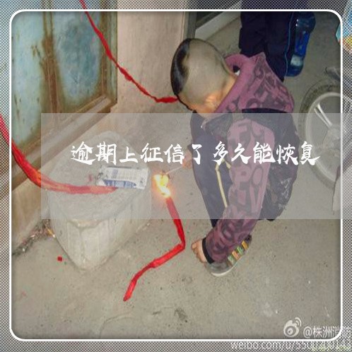逾期上征信了多久能恢复