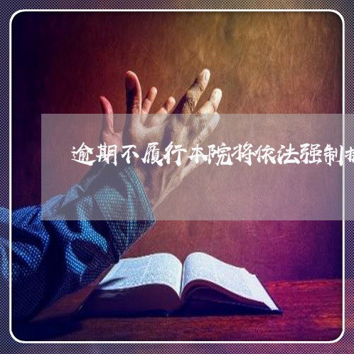 逾期不履行本院将依法强制执行