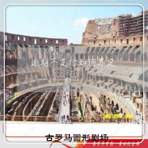 逾期不支付如何界定 逾期不支付如何界定