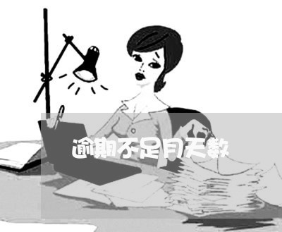 逾期不足月天数 逾期不足月天数
