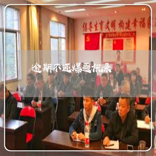 逾期不还爆通讯录/2023022723937