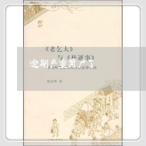 逾期严重黑户了 逾期严重黑户了