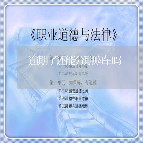 逾期了还能分期购车吗