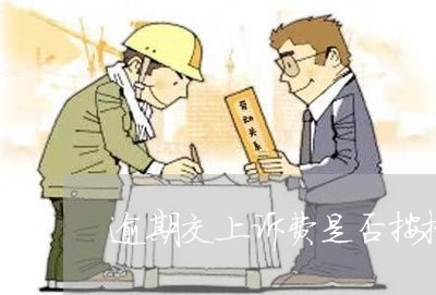 逾期交上诉费是否按撤诉处理 逾期交上诉费是否按撤诉处理