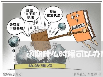 逾期什么时候可以办信用卡/2023062892705