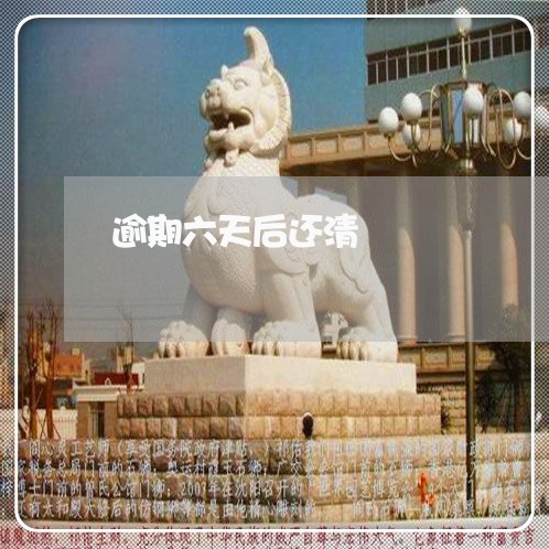 逾期六天后还清