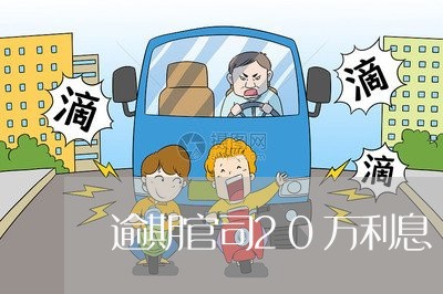逾期官司20万利息