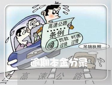 逾期本金分录
