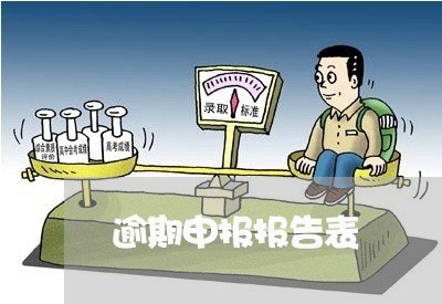 逾期申报报告表 逾期申报报告表