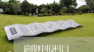 逾期申报科目