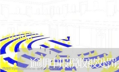 逾期申报税收被处罚会公示吗