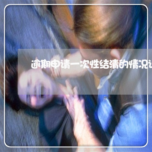 逾期申请一次性结清的情况说明