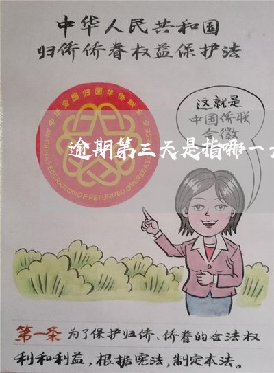 逾期第三天是指哪一天