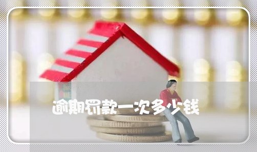 逾期罚款一次多少钱 逾期罚款一次多少钱
