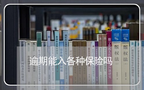 逾期能入各种保险吗 逾期能入各种保险吗