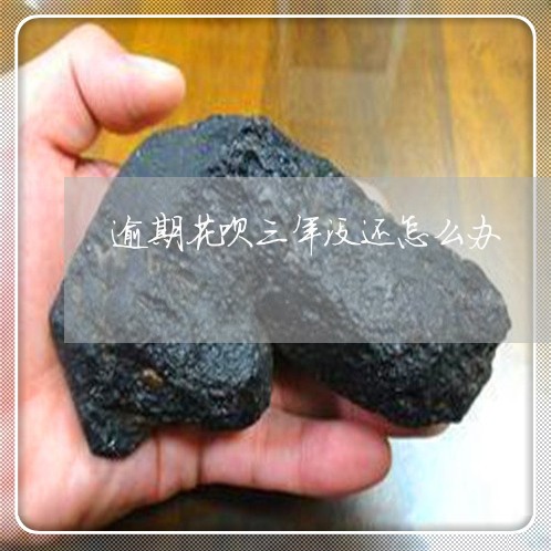 逾期花呗三年没还怎么办 逾期花呗三年没还怎么办