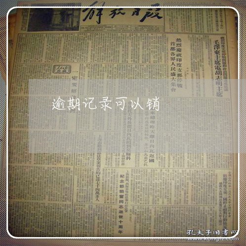 逾期记录可以销