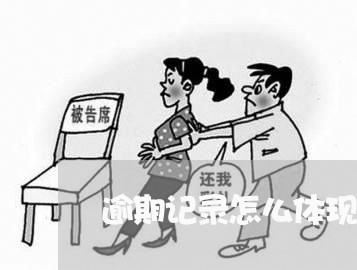 逾期记录怎么体现 逾期记录怎么体现