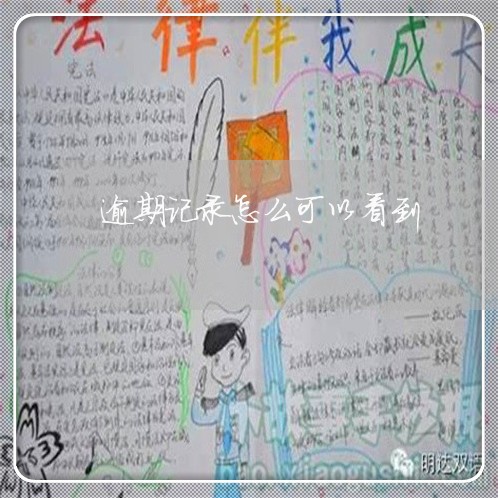 逾期记录怎么可以看到 逾期记录怎么可以看到