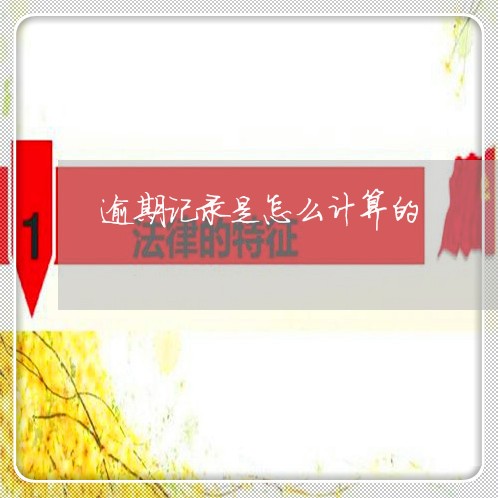 逾期记录是怎么计算的