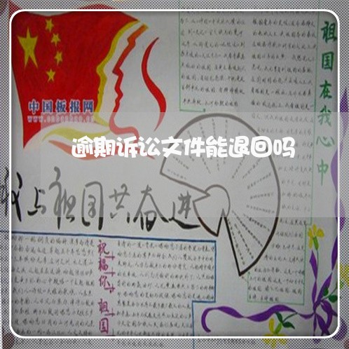 逾期诉讼文件能退回吗