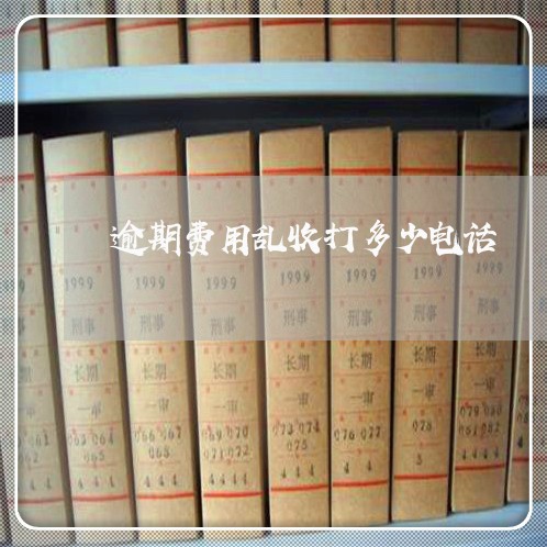 逾期费用乱收打多少电话