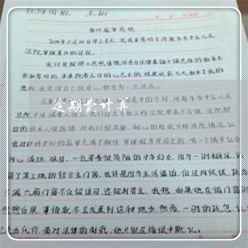 逾期费计算 逾期费计算