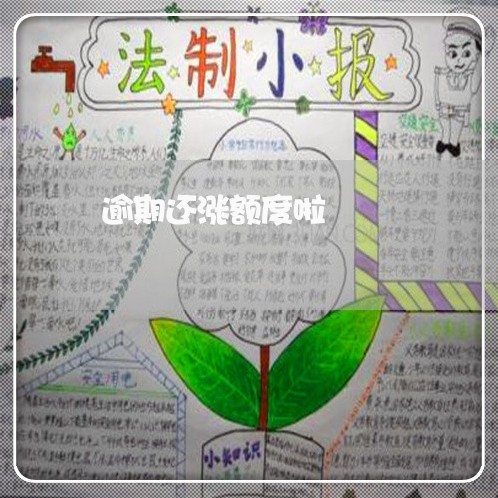 逾期还涨额度啦 逾期还涨额度啦