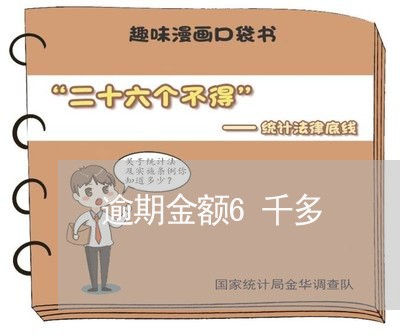 逾期金额6千多