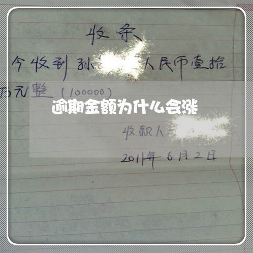逾期金额为什么会涨 逾期金额为什么会涨