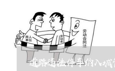道路违法停车纳入城管执法范围