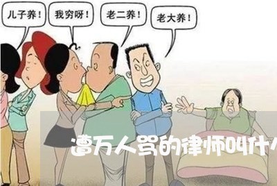 遭万人骂的律师叫什么来着/2023060331715