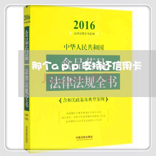 那个app支持还信用卡/2023073136249