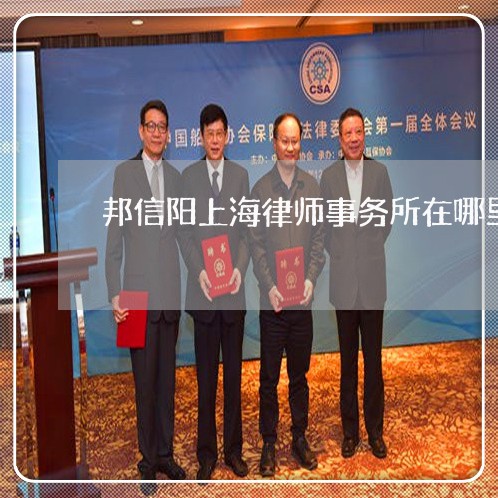 邦信阳上海律师事务所在哪里/2023032229492