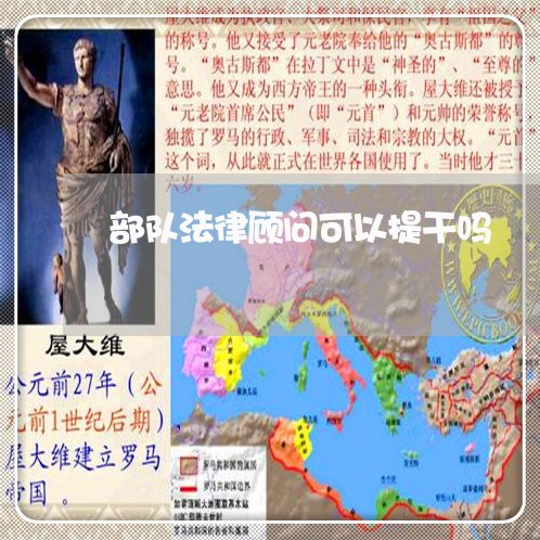 部队法律顾问可以提干吗
