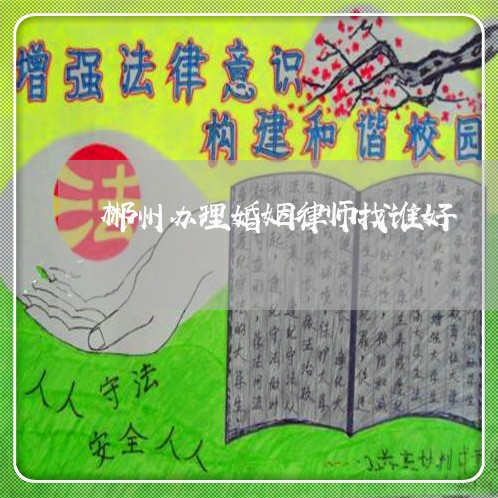 郴州办理婚姻律师找谁好