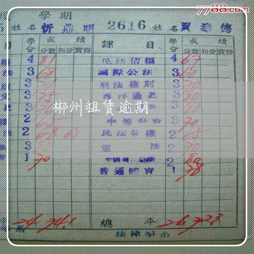 郴州租赁逾期 郴州租赁逾期